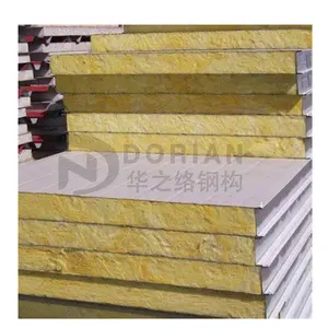 40mm installation easy sandwichpanel rock wool composite sandwich panel malaysia