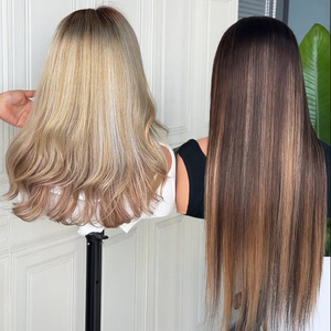 Peluca de Cabello Humano Virgen Vietnamita con Ondas Naturales, Encaje Frontal HD 13x6, Venta al por Mayor, 180% de Densidad, Sin Pegamento - Product Image 3