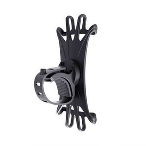 Soporte para teléfono de bicicleta con rotación de 360 ​​grados para montar en bicicleta, soporte de resina plástica negra - Product Image 3