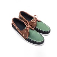 Nouveau Chaussure Bateau Décontractée Loafers Classique en Cuir Véritable Nubuck Unisexe Fait Main Haute Qualité Grande Taille 46 Homme Pied Nu Doux