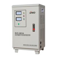 Régulateur de Tension Automatique AC Stabilité 220V, Stabilisateur de Tension/Régulateurs 5kVA 10kVA, pour Climatisation ou Usage Général