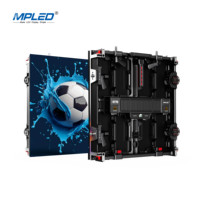 Светодиодный экран MPLED для аренды, 500x500, 500x1000, P3.9, SMD 3-в-1, полноцветный, для улицы и помещений, HD LED-стена