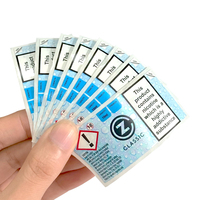 Étiquette adhésive personnalisée imperméable, détachable, multi-pages, multicouche, pour livret, bouteille, instructions
