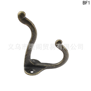 Antique Style Clothes <b>Hook</b> Zinc Alloy <b>Wall</b> Mounted Single <b>Hook</b> 70mm Length BF1 - Product Image 3