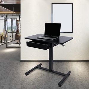 Bureau d'ordinateur moderne 2025 de style nouveau pour la maison et le bureau, réglable en hauteur avec fonction assis-debout et chaises de bureau incluses, idéal pour l'utilisation d'un ordinateur portable - Product Image 6