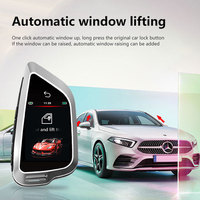 Clé de voiture universelle en alliage d'aluminium avec télécommande LED, application téléphonique, clé de voiture modifiée sans clé