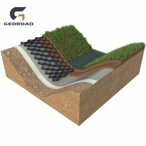 Grilles géocellulaires en plastique HDPE Georoad TGLG pour allées, stabilisation des sols routiers, murs <span class=keywords><strong>de</strong></span> soutènement, écologiques, garantie 5 ans - Product Image 1