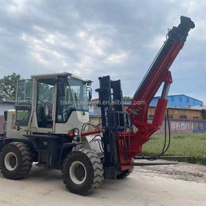 Retracable הרמה מרובה תפקודי הרמה כל-הקרקע הידראולי ארבעה כונן מחוץ לכביש מלגזה זנב מלגזה - Product Image 3