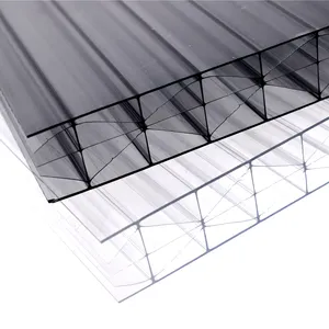 Poids léger Muti Wall 8mm 10mm auvent Carport PC panneau polycarbonate feuille creuse