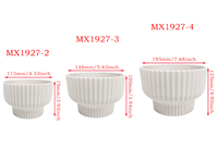 Vases à fleurs en plastique blancs élégants au design nordique moderne, durables, légers, écologiques, pour l'intérieur et l'extérieur, maison, jardin, shopping