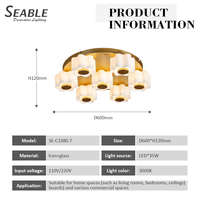 Plafonnier LED de style luxe léger, puissance de sortie 35 W, taille 600*120 mm, garantie de 2 ans, pour la décoration intérieure