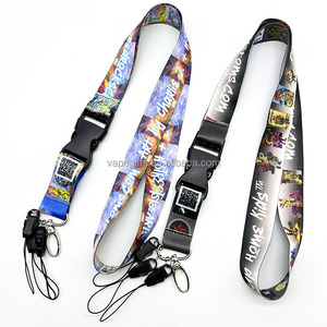 Hot Style Custom Printed Nylon Promotional Lanyard with ID Holder Card Personalized Customized Lanyard