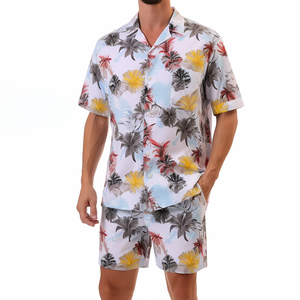 Vêtements polynésiens été décontracté grande taille tenues de plage Slip Shorts <span class=keywords><strong>et</strong></span> hommes chemise hawaï<span class=keywords><strong>en</strong></span> <span class=keywords><strong>Couple</strong></span> ensemble - Product Image 5