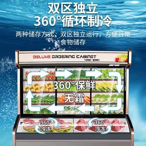 Congelador Refrigerador Comercial de Exhibición de Lujo con Triple Temperatura, 600L, Sin Escarcha, para Pedidos - Product Image 1