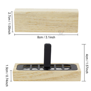 Siyah Ceviz Ağacı Difüzör Özel Aroma Difüzörü Dikdörtgen Şekilli Araç İçi Ahşap Difüzör Sıvı Membranlı - Product Image 5