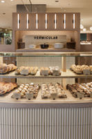 Vitrine de pâtisserie en verre, mobilier de présentation pour boulangerie-pâtisserie, design 3D d'intérieur, personnalisation complète de la pièce