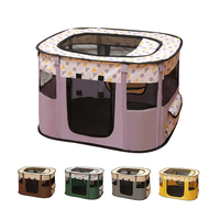 Maison pour animaux de compagnie pliable de luxe et durable, 7 couleurs, enclos portable pour animaux, enclos d'exercice, chambre de mise en couche rectangulaire pour chats