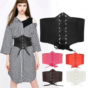 823 Corset Wide <b>Belts</b> PU Leather Slimming Body <b>Belts</b> for Women Elastic Waist Usa Mairun Casual 12cm*65cm Four Seasons - Product Image 1