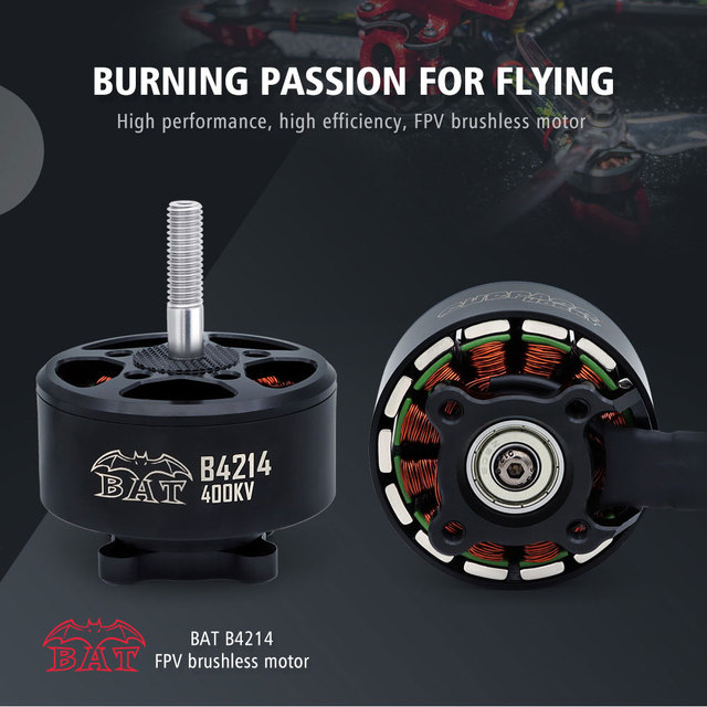 Heavy Lift B4214 400KV Brushless Motor for 13/15/17 Inch FPV Long Range Drone High Thrust RC Quadcopter Parts Factory Direct