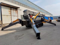 Mini-grue araignée de chantier de 12 tonnes, type chenille, télescopique, avec système de protection de sécurité