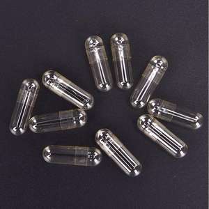 Capsules vides transparentes halal transfrontalières 0 #   1000 pièces par paquet, qualité médicale, usage unique, biodégradable, origine Chine - Product Image 3