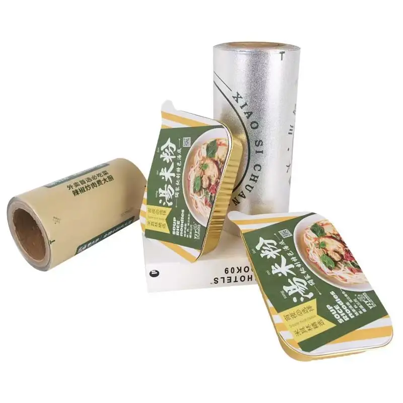 customized bubble aluminum foil seal film for Bubble Tea Or Other Cups paper sealing bubble tea for machine