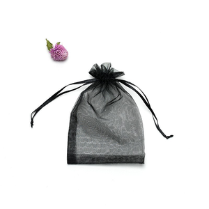 Individuell Bedruckte Große Hochzeits-Organza-Beutel mit Kordelzug Eleganter Organza-Beutel Verpackungsmaterial - Product Image 4