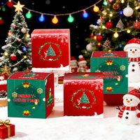 Boîte cadeau de Noël personnalisée, écologique et recyclable, avec design personnalisé pour les fêtes et les bonbons