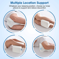 Oreiller ergonomique en mousse à mémoire de forme pour les jambes, soutien multi-positions pour soulager les douleurs aux hanches et aux genoux, avec design portable