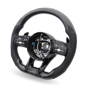 Volante de Fibra de Carbono Premium para <span class=keywords><strong>Mercedes</strong></span> <span class=keywords><strong>Benz</strong></span> C217 C219 C220 <span class=keywords><strong>C220D</strong></span> C238 C250 C300 C350 C43 C63 - Product Image 1