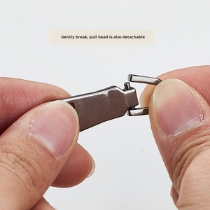 Bán Buôn Giá Thép Không Gỉ Dây Kéo Thanh Trượt Có Thể Điều Chỉnh Thay Thế Kéo Khóa Đầu Dây Kéo Thanh Trượt <span class=keywords><strong>Puller</strong></span> Cho Túi Phụ Kiện - Product Image 4