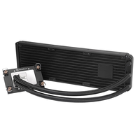 Radiateur de refroidissement à eau en cuivre pur OCOCOO CRS28 280 mm T2, radiateur à double ventilateur de 140 mm pour serveur AI, station de travail GPU, refroidissement liquide