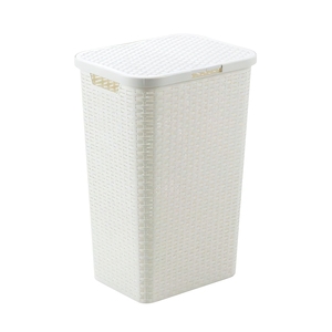Cesto per Bucato in Resina con Coperchio, 80 Litri, Colori Assortiti - Product Image 2