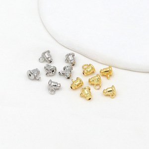 Tapones para pendientes en forma de bala chapados en cobre para pendientes A47, accesorios de joyería - Product Image 4