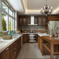 Fabricant de meubles de cuisine modulaires modernes à domicile avec emballage plat, garde-manger intelligent, livraison rapide