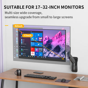 ขาแขวนจอเดี่ยว KHCOOHOO ทำจากโลหะผสมเหล็ก พร้อมระบบสปริงแก๊ส รองรับจอขนาด 13-32 นิ้ว มาตรฐาน VESA 75/100 รับน้ำหนักได้ 9 กิโลกรัม หมุนได้ 360 องศา เอียงได้ 45 องศา - Product Image 2