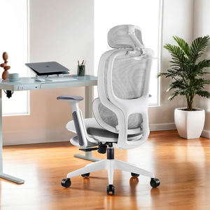 Silla เก้าอี้สำนักงานสำหรับผู้จัดการแบบปรับได้พร้อมที่วางเท้าดีไซน์ทันสมัยผ้าตาข่ายหมุนได้สบายหลังสูง - Product Image 2