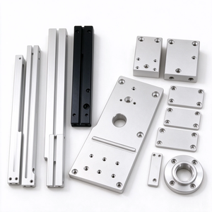 Pièces en aluminium usinées CNC OEM, services de fraisage et tournage sur mesure, plaque métallique anodisée, bloc à bride - Product Image 3