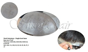 100% Cabello humano Vloop Toupee Piel súper delgada-para comodidad y apariencia natural - Product Image 3