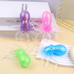 Juguetes Blandos para Premios Escolares, Regalos para Niños y Niñas, Pulpo, Calamar, Juguetes Sensoriales Antiestrés, Pelotas para Apretar para Autismo - Product Image 4