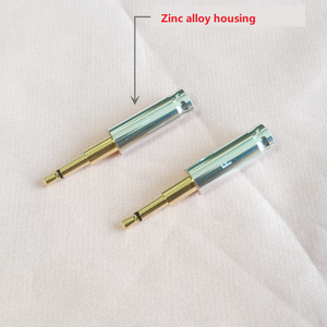 2 Piezas/par, Nuevo Conector Mono de 2.5mm Tipo Largo, Chapado en Oro, 2 Polos - Product Image 1