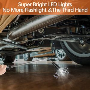 Torcia Magnetica LED con Corpo in Metallo, Grado di Protezione IP20, Collo Telescopico Estensibile, Regalo per Uomini, Idea per Natale e Compleanno - Product Image 6