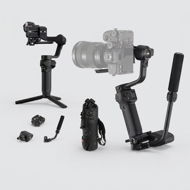 3-Axis Camera Gimbal Stabilizer with Fill Light, ZHIYUN Weebill 3S 3kg Payload for DSLR/Mirrorless Cameras