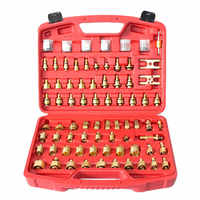 Kit de détection de fuite de climatisation automobile 75 pièces, kit de réparation de véhicule essentiel pour les voitures asiatiques, kit d'outils de réparation de climatisation automobile