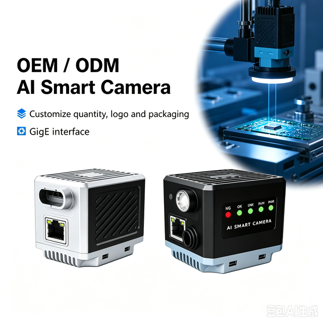 DC 050 1.3MP Built in AI Vision Sensor IP67 Linux System IO Interface for OCR Defect Dimension Counting Front Back and Presence