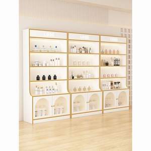 ตู้โชว์สินค้าหรูหราปี 2026, ชั้นวางเครื่องสำอาง, ชั้นวางอุปกรณ์ทำเล็บสำหรับร้านเสริมสวย, ตู้โชว์กระจกหนา - Product Image 2