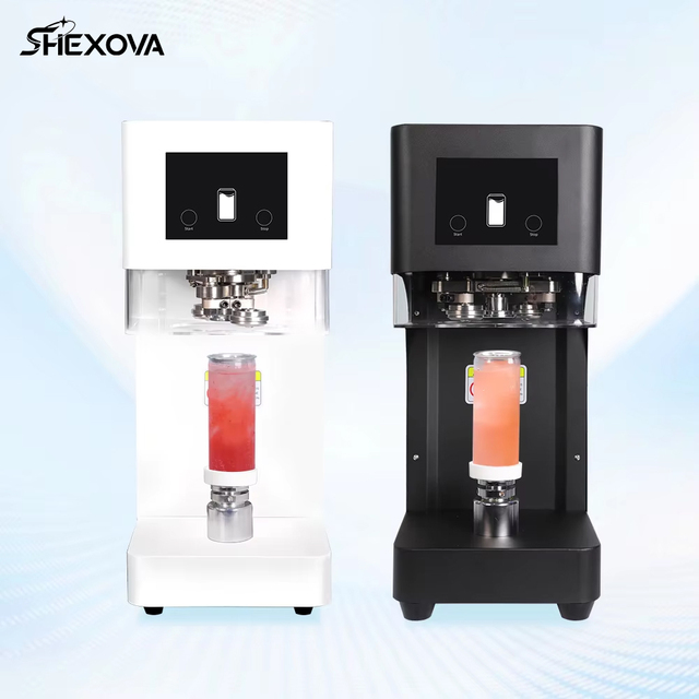 Automatic Electric Non-Rotating Pet Plastic Can Sealing Machine With Aluminum Lids Juice Packaging Bottles Can Sealer Machine