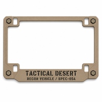 Cadre de plaque d'immatriculation en aluminium anodisé, cadre de plaque de véhicule classique avec fixation renforcée pour les programmes promotionnels