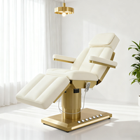 Nouveau design le plus populaire table de massage de salon électrique à 4 moteurs en or lit de spa mobilier de salon de luxe lit de beauté pour cosmétiques