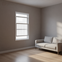 Fenêtre coulissante verticale simple en aluminium noir avec verre, petite taille, sur mesure, pour extérieur, par l'usine HUANYA